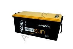 Mexxsun 24V-100AH 25.6V  24Volt 100Amper Lityum Akü (LiFepo4)