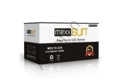 Mexxsun 12V 200 amper jel batarya Güneş paneli aküsü