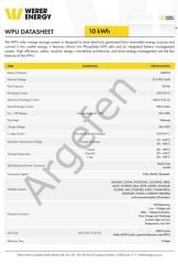 WERER ENERGY 48V  210 AH 10.7  KWH LifePO4 WPU Bluetooth Batarya