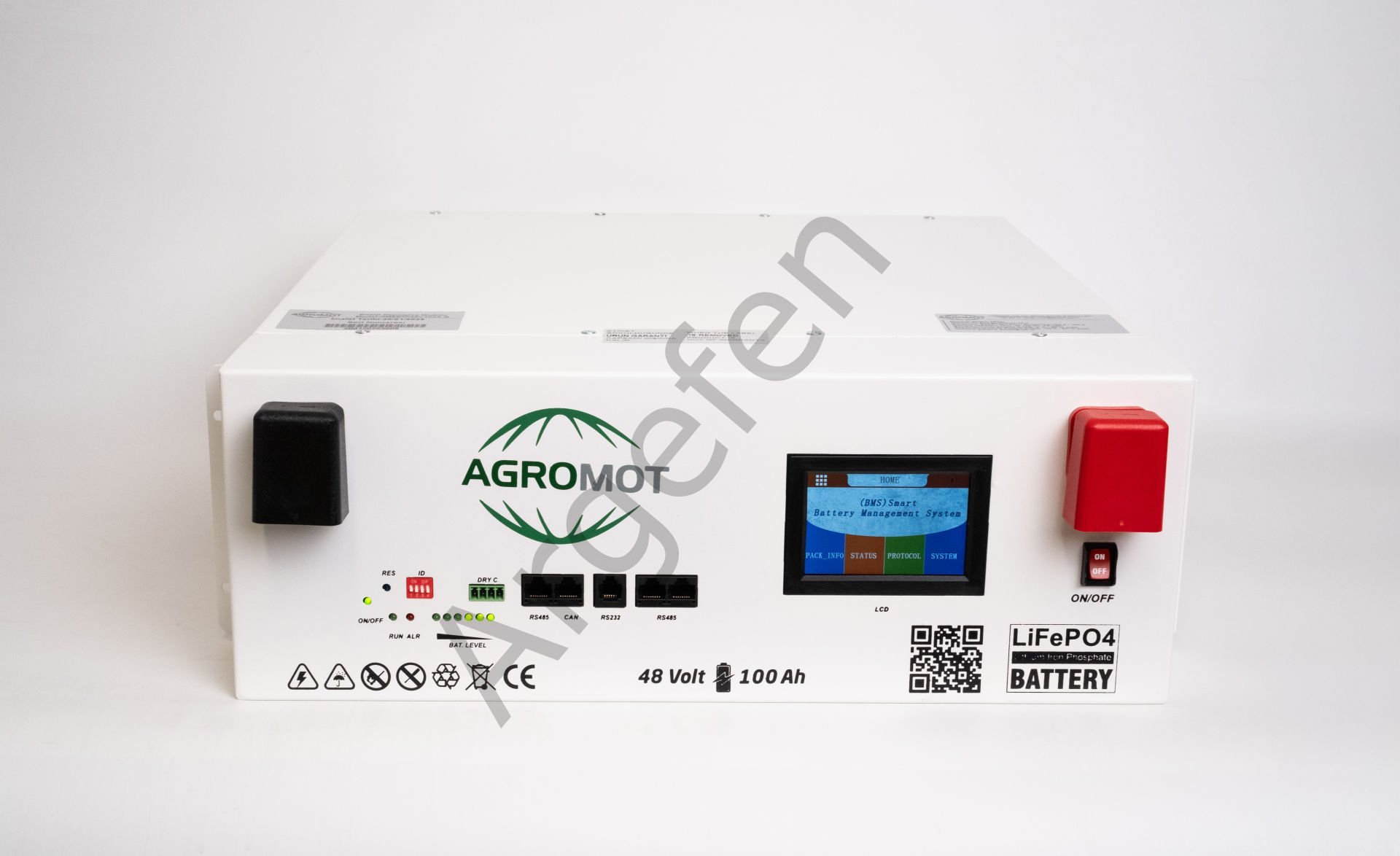 AGROMOT 48 VOLT 100 AH LİFEPO4 LİTYUM BATARYA (AKILLI BMS)