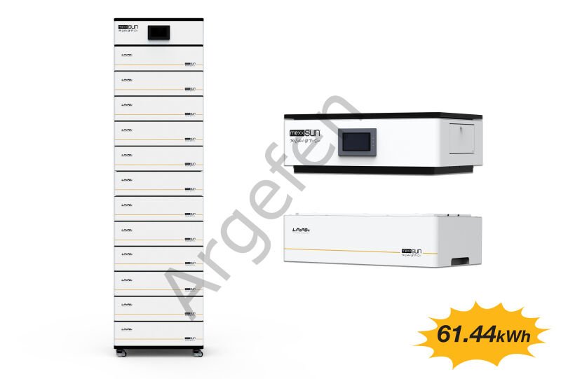 MEXXSUN 51.2V 1.200Ah HV LİTYUM BATARYA 61.44 KWH (LiFePo4)