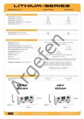 MEXXSUN 25.6V 100Ah (RK2560) LİTYUM BATARYA (LiFePo4) LCD EKRANLI